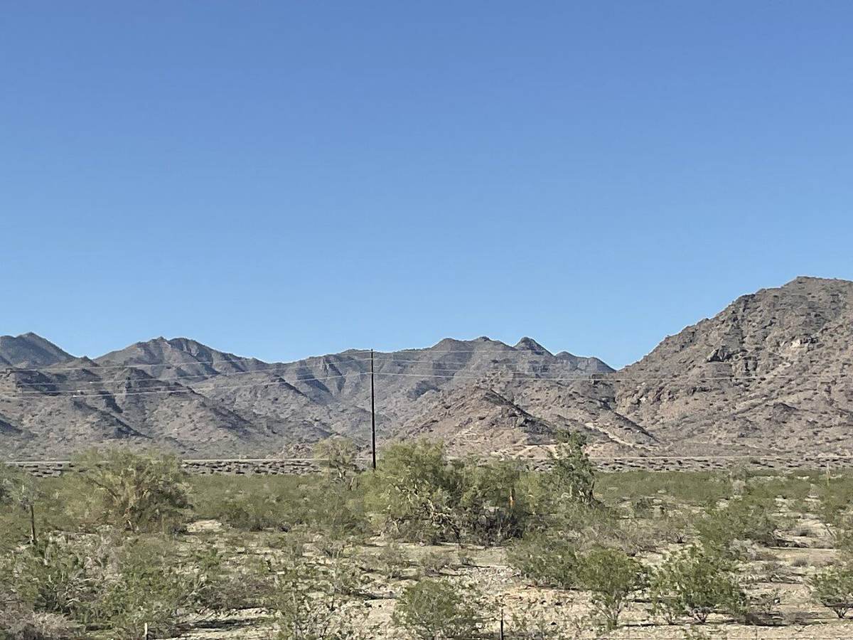 Desert hills along Interstate 10 near Buckeye, Arizona
